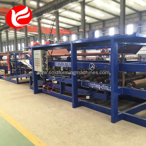 Automatic roof eps sandwich wall panel production line
